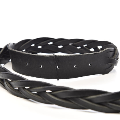 Gucci Calfskin Dionysus Braided Belt 95 38 Black 6 of 6