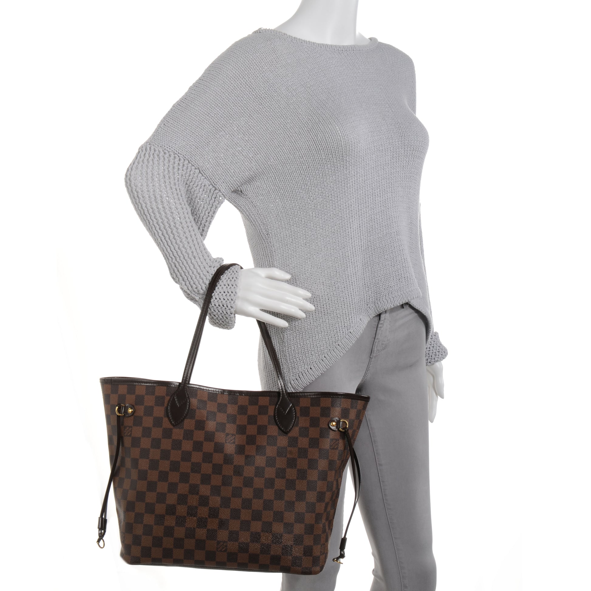 Louis Vuitton Damier Ebene Neverfull MM 2 of 9