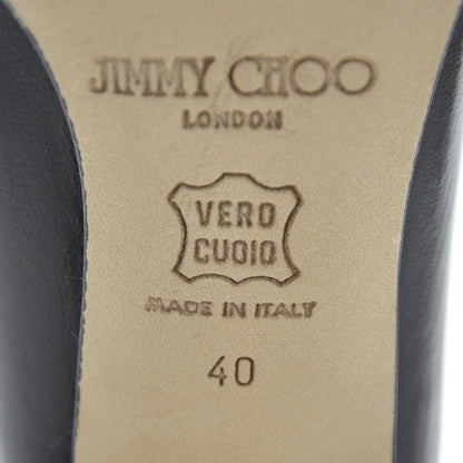 Jimmy Choo Leather Agnes 85mm Heels 40 Black 6 of 6