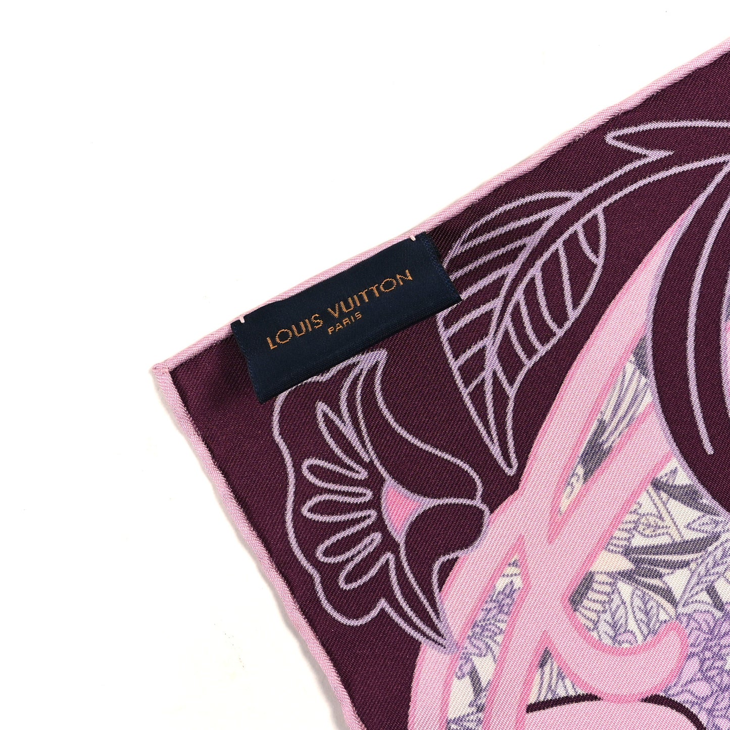 Silk Louis A Paris Square Scarf Rose