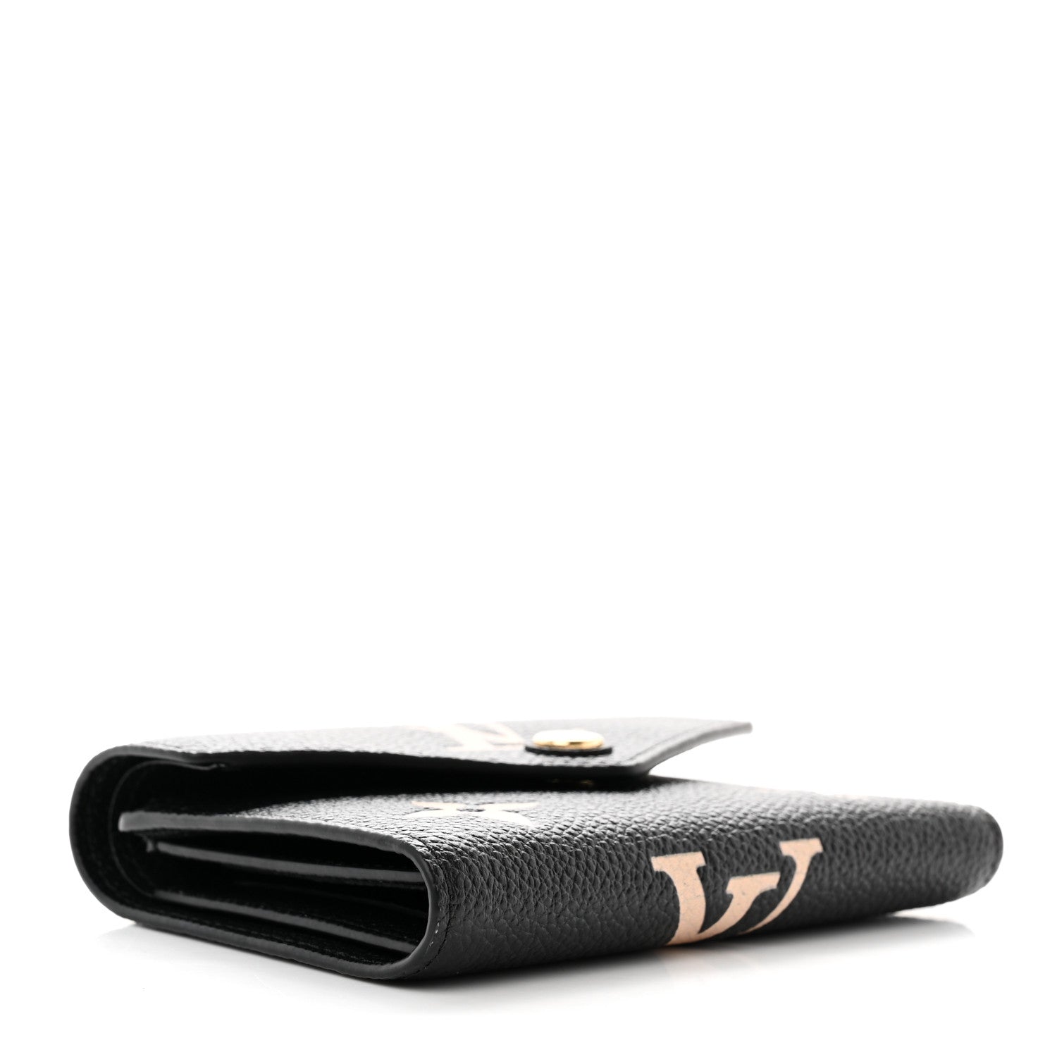 Louis Vuitton Empreinte Monogram Giant Victorine Wallet Black Beige 4 of 7