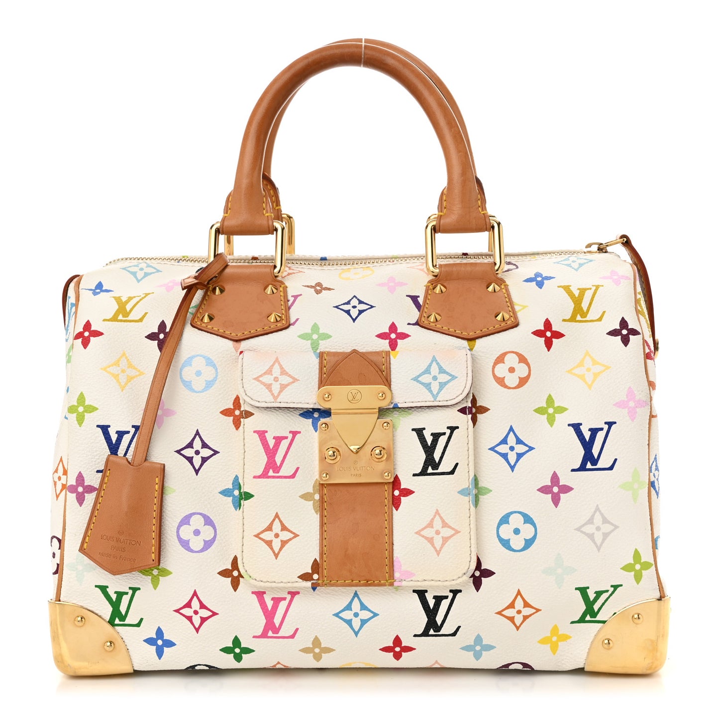 Monogram Multicolor Speedy 30 White