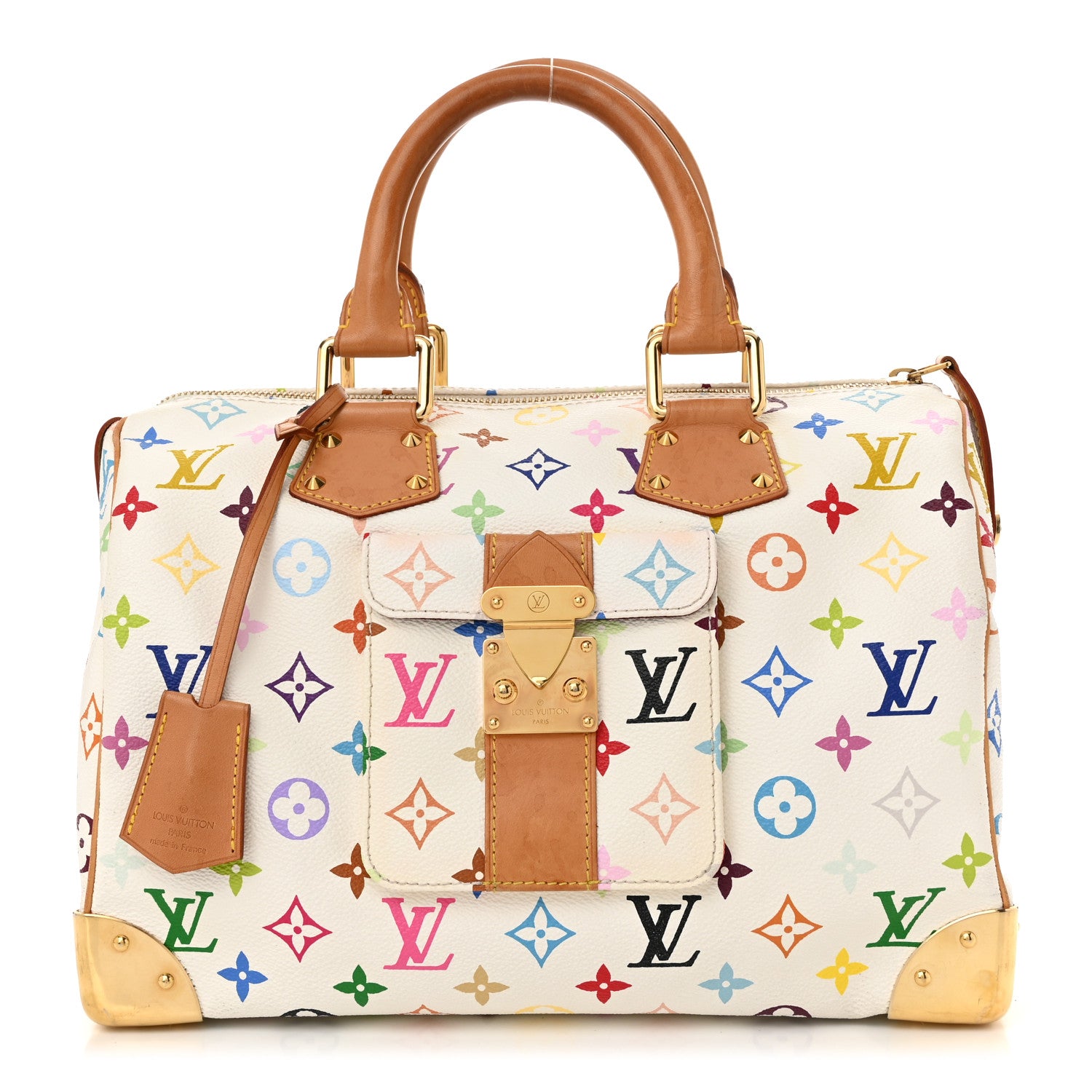 Louis Vuitton Monogram Multicolor Speedy 30 White 1 of 10