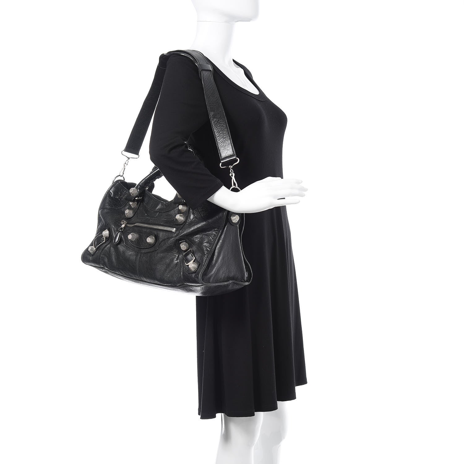 Balenciaga Agneau Giant 21 Silver Hardware Part Time Black 2 of 19