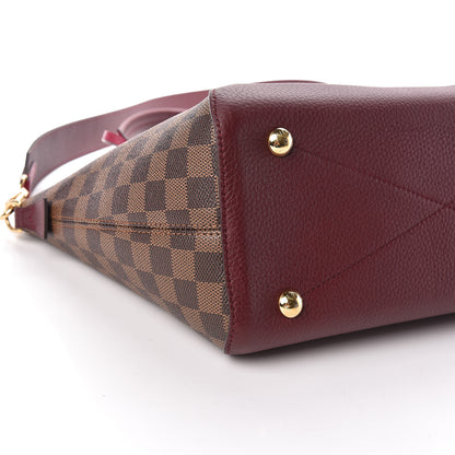 Louis Vuitton Damier Ebene Cuir Taurillon Hyde Park Fuchsia 9 of 10