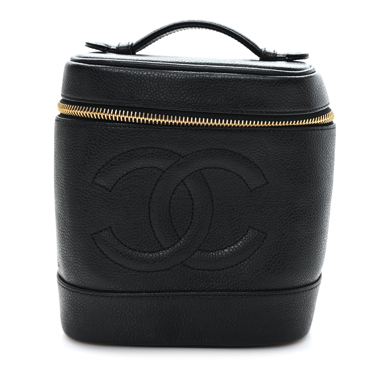 Chanel Caviar Vanity Cosmetic Case Black 1 of 8