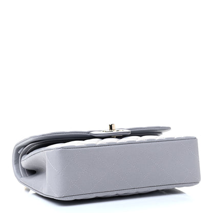 Chanel Caviar Quilted Small Double Flap Grey 3 of 4