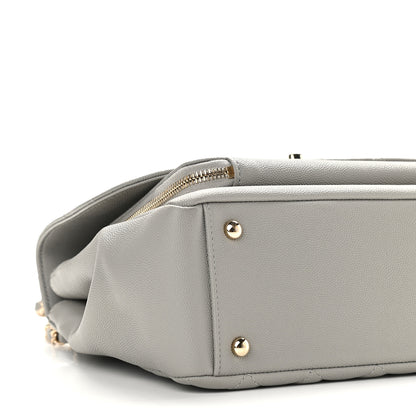 Chanel Caviar Quilted Large Business Affinity Flap Grey 8 of 9