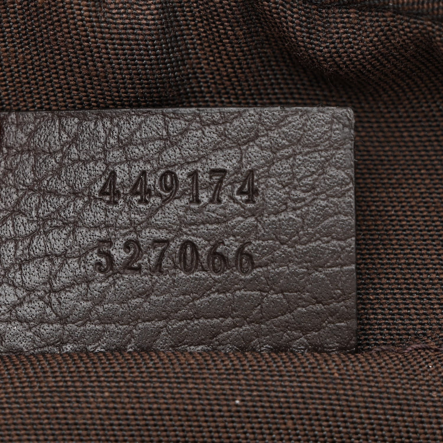 Gucci Monogram Dollar Calfskin Belt Bag Beige Ebony Testa di Moro Marrone Scuro 7 of 10