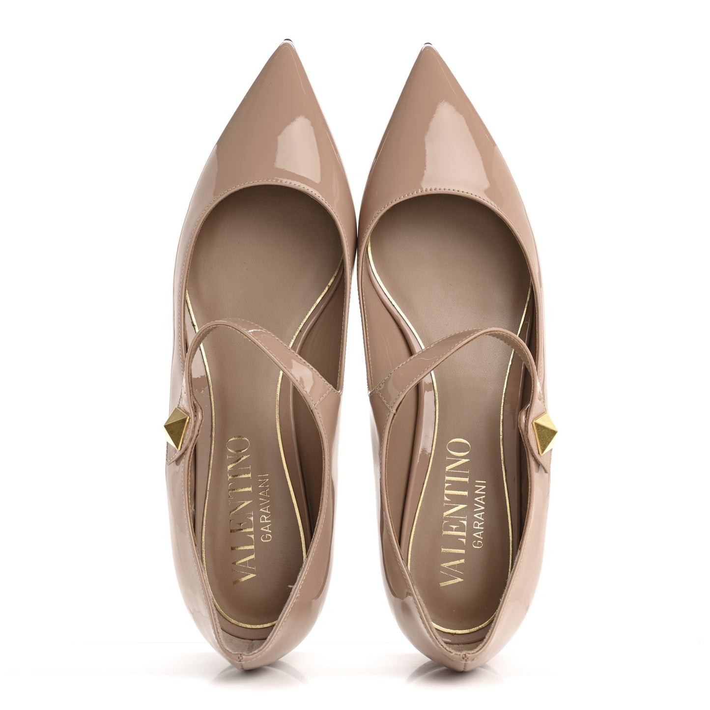 Patent Tiptoe Ballerina Flats 37 Rose Cannelle