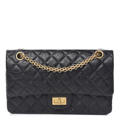 Chanel Aged Calfskin Quilted 2.55 Reissue 225 Flap Black 1 of 11