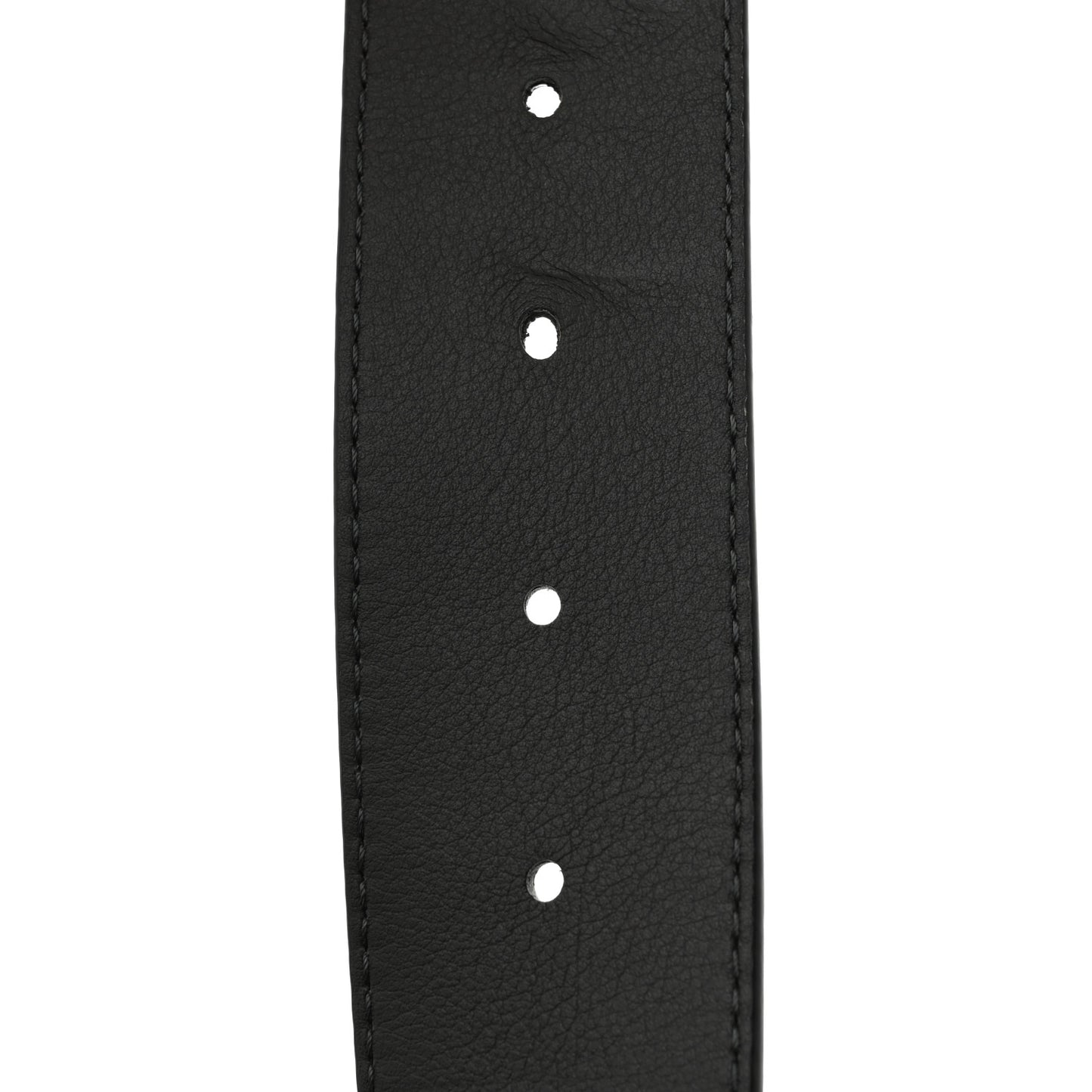 Calfskin 40mm Damier LV Initiales Reversible Belt 95 38 Gray Black