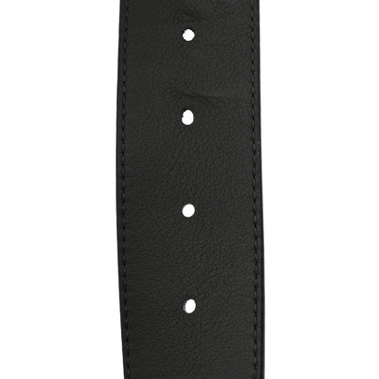 Louis Vuitton Calfskin 40mm Damier LV Initiales Reversible Belt 95 38 Gray Black 7 of 8