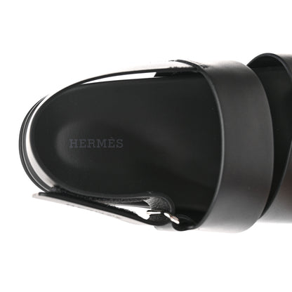 Hermes Calfskin Mens Genius Sandals 41.5 Black 7 of 11
