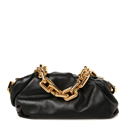 Bottega Veneta Calfskin The Pouch Chain Black 1 of 11