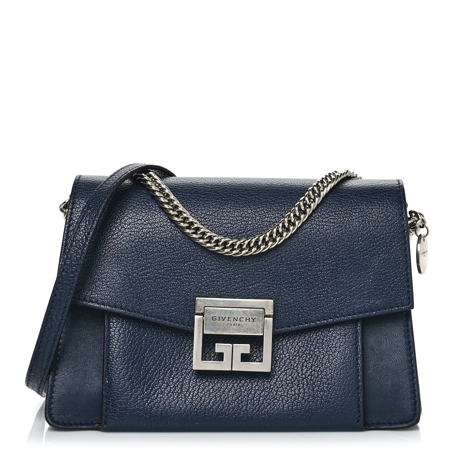 Givenchy Goatskin Small GV3 Shoulder Bag Dark Blue 1 of 14