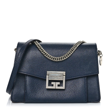 Givenchy Goatskin Small GV3 Shoulder Bag Dark Blue 1 of 14