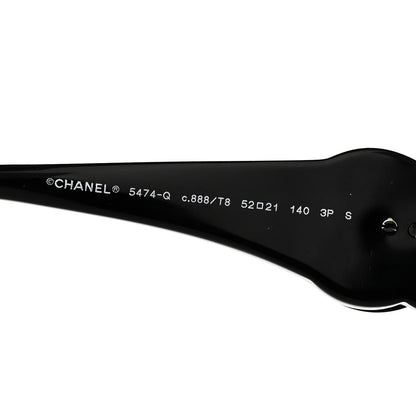 Chanel Acetate Calfskin Polarized Square Sunglasses 5474-Q Black 5 of 7
