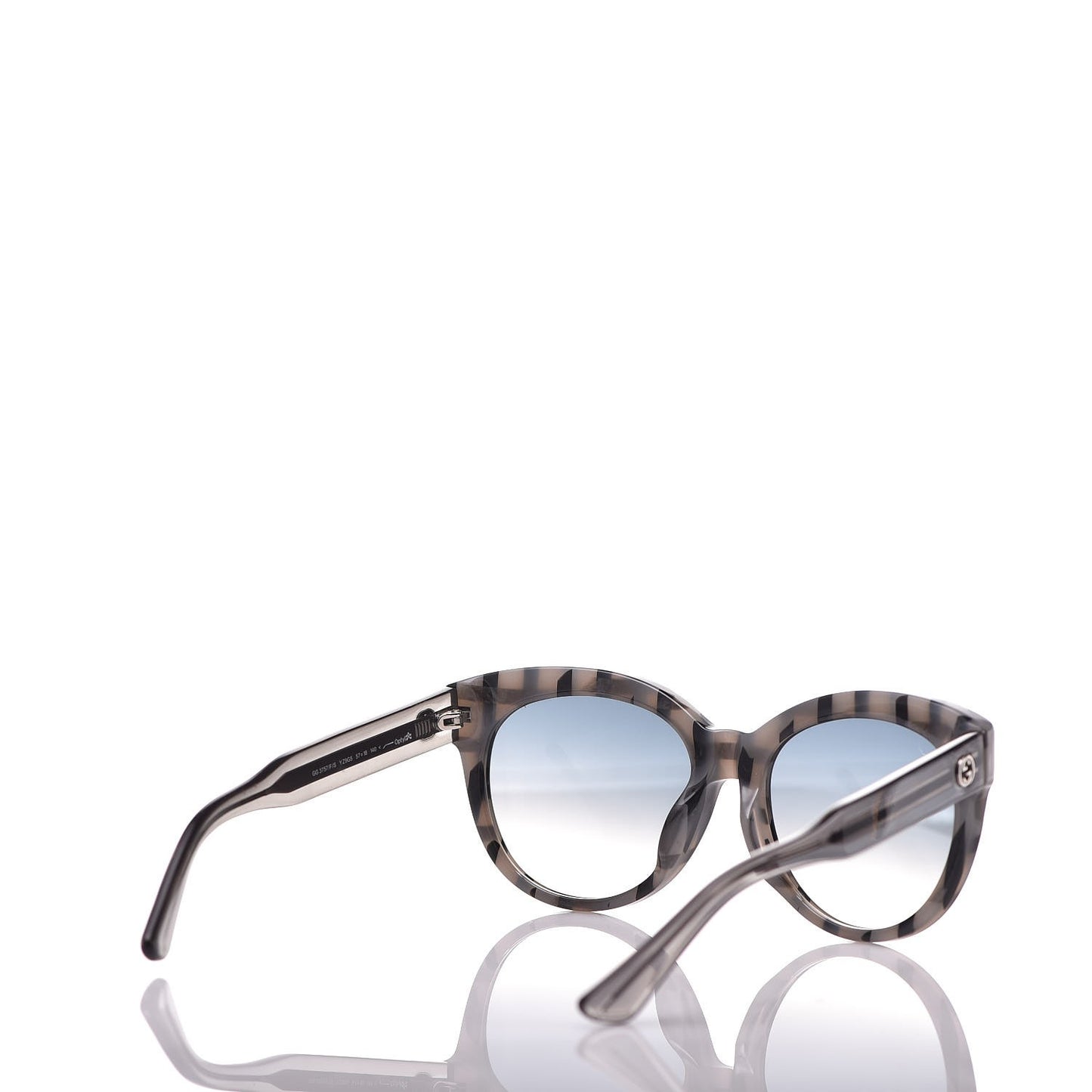 Cat Eye GG3757/F/S Sunglasses Gray Black