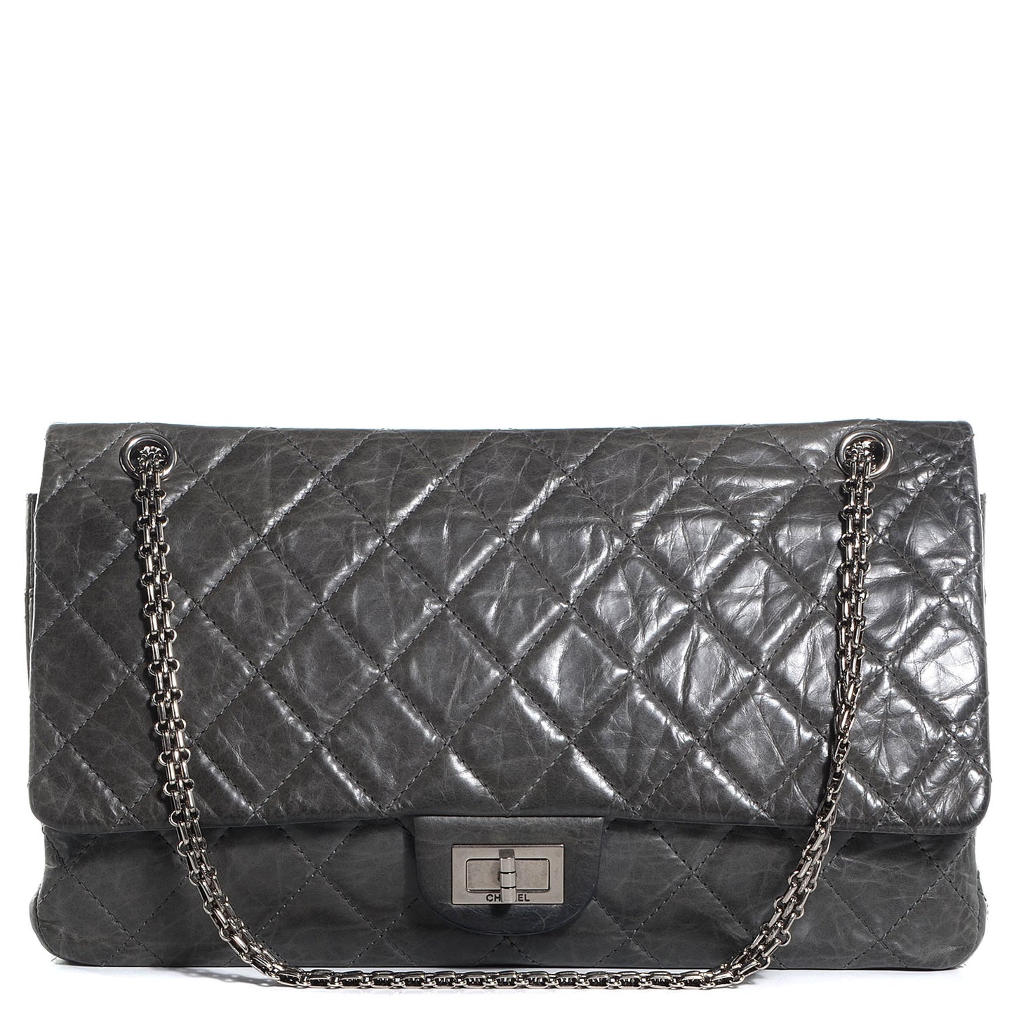 Aged Calfskin 2.55 Reissue 228 Flap Grey