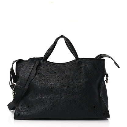 Balenciaga Veau Grana Perforated Blackout Hardware City Black 1 of 9