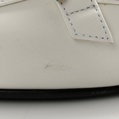 Hermes Calfskin Womens Groupie Mules 38 White 9 of 12