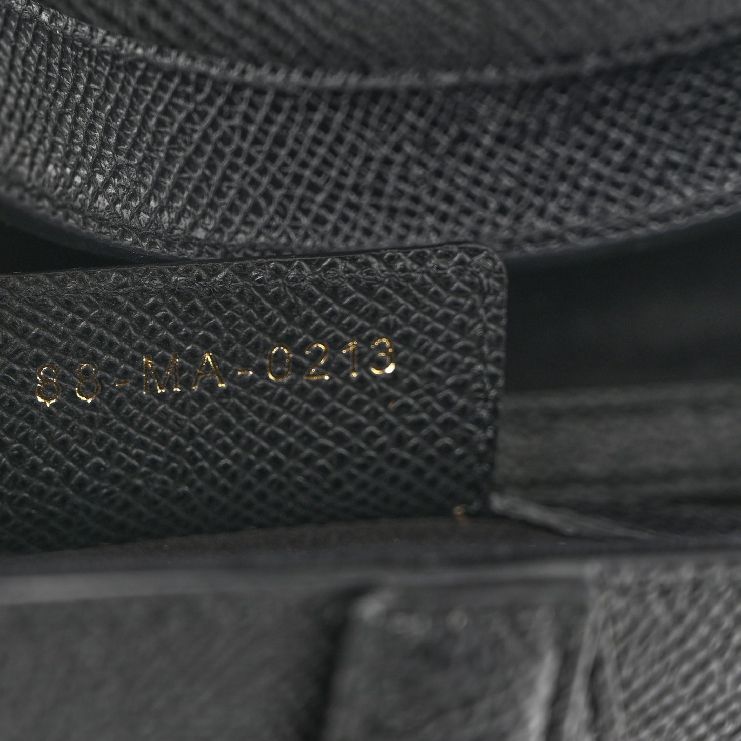 Grained Calfskin Saddle Bag With Strap Black