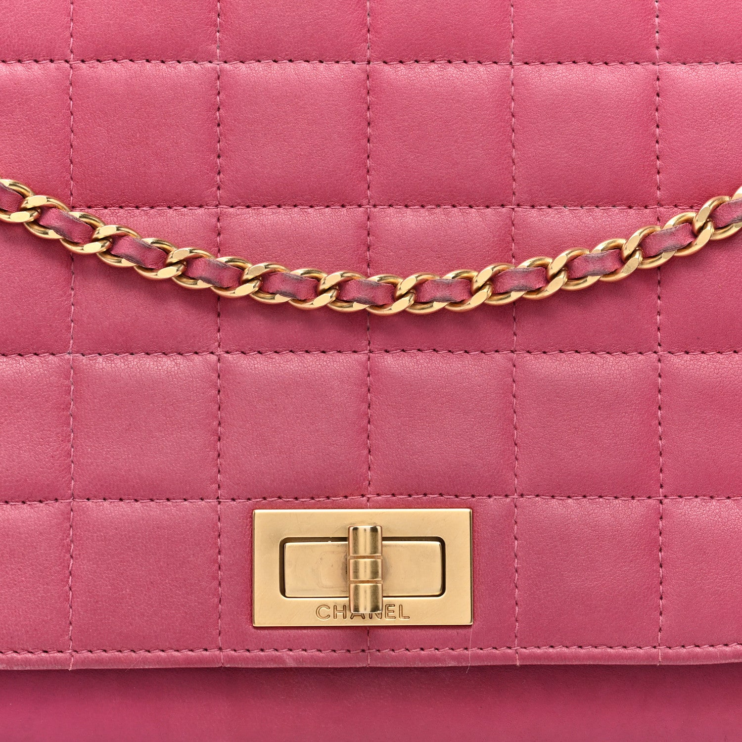 Chanel Lambskin Chocolate Bar Accordion Reissue Flap Pink 8 of 10