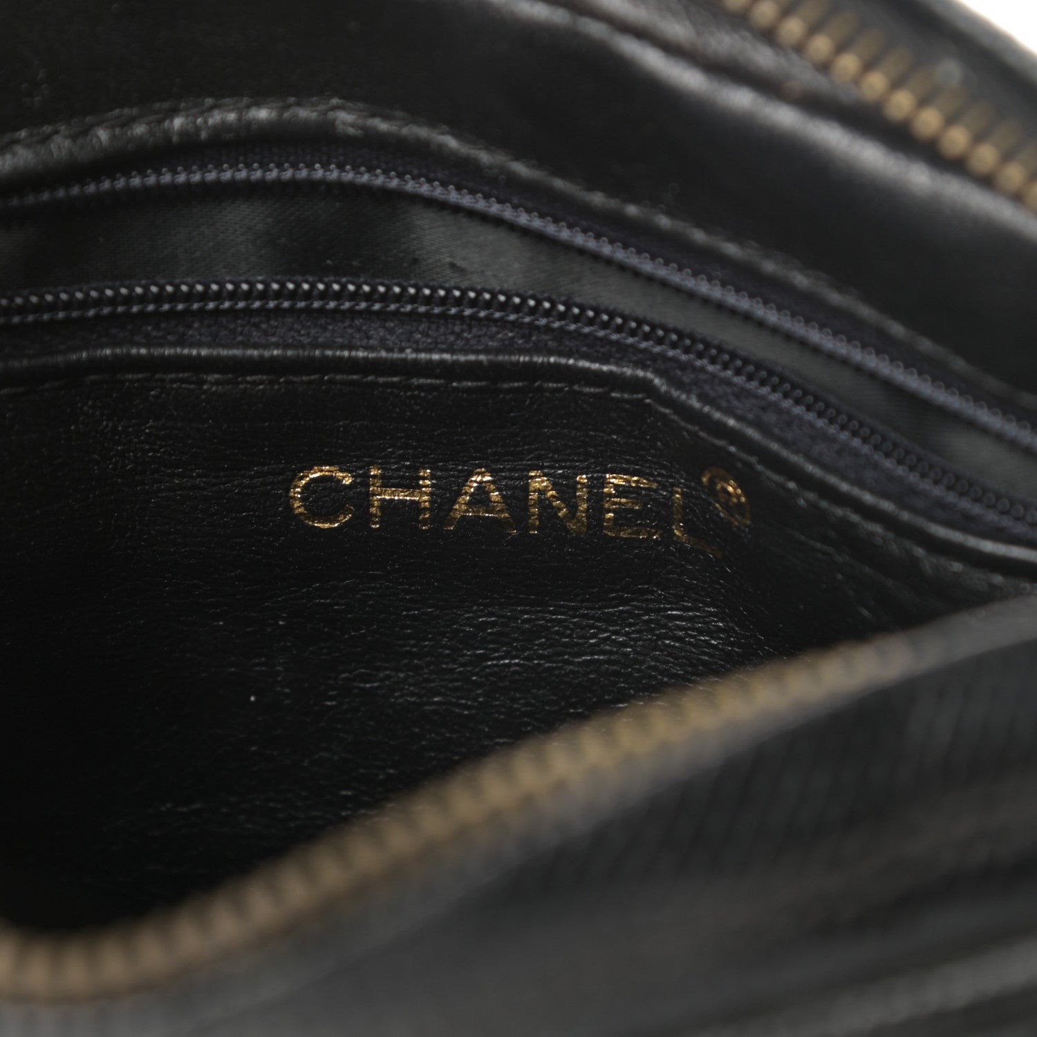 Chanel Lizard Quilted Small Tassel Camera Case Black 6 of 13