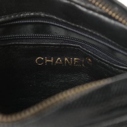 Chanel Lizard Quilted Small Tassel Camera Case Black 6 of 13