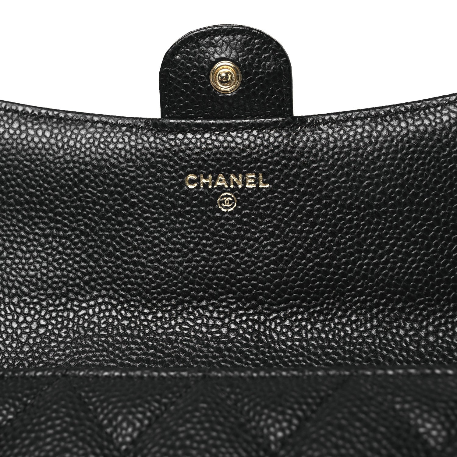 Chanel Caviar Quilted Large Gusset Flap Wallet Black 6 of 11