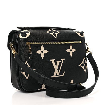 Louis Vuitton Empreinte Monogram Giant Pochette Metis Black Beige 3 of 9