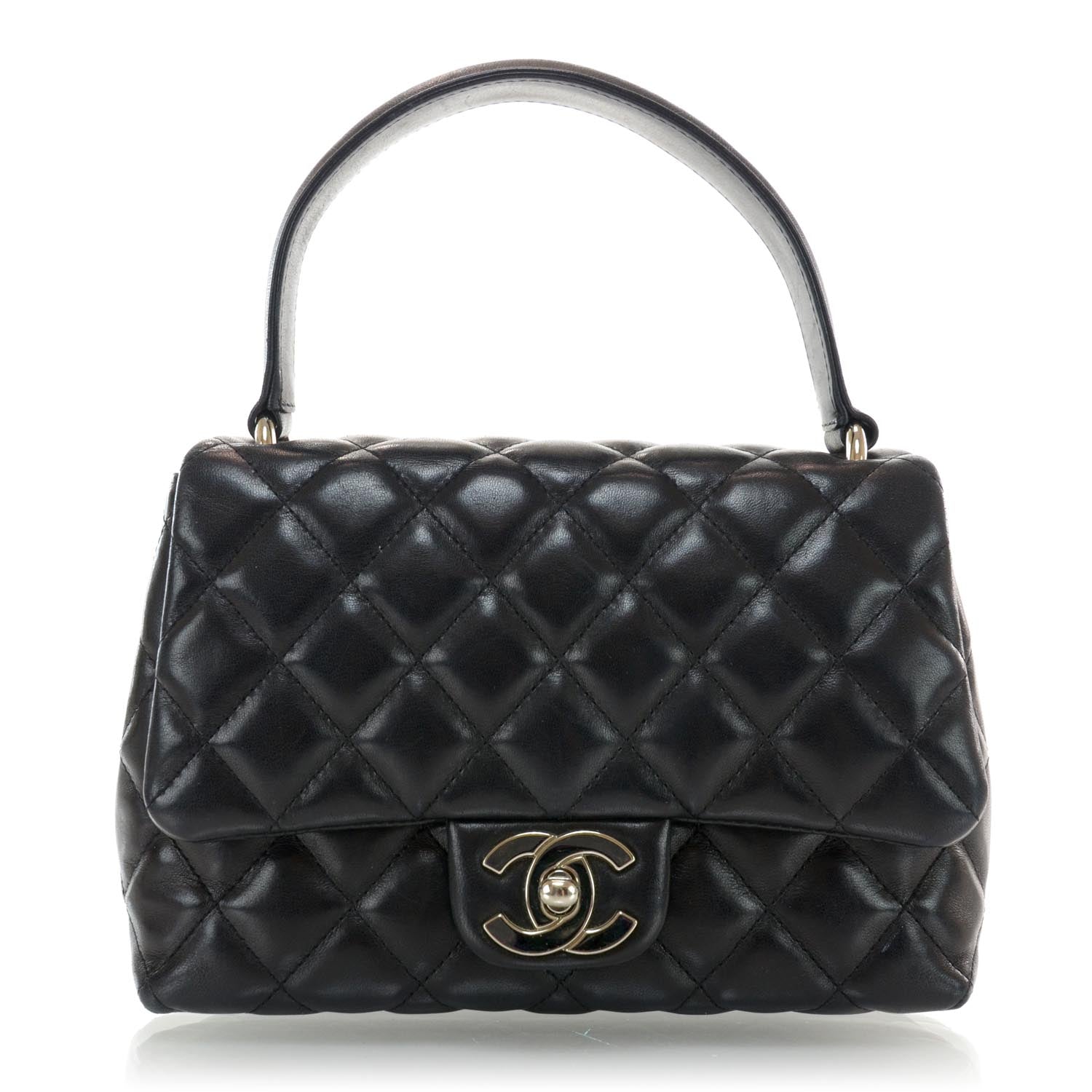 Chanel Lambskin Small Kelly Flap Bag Black 1 of 10