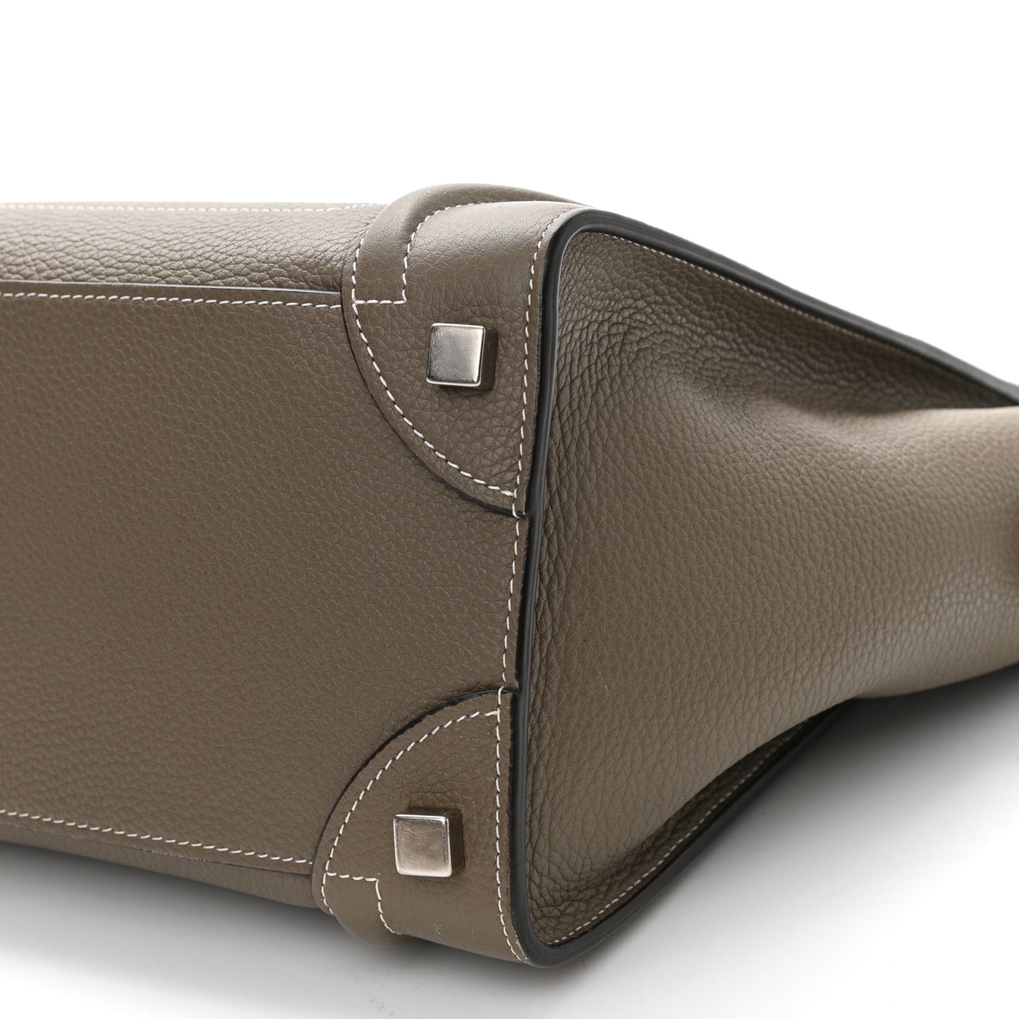 Drummed Calfskin Micro Luggage Souris