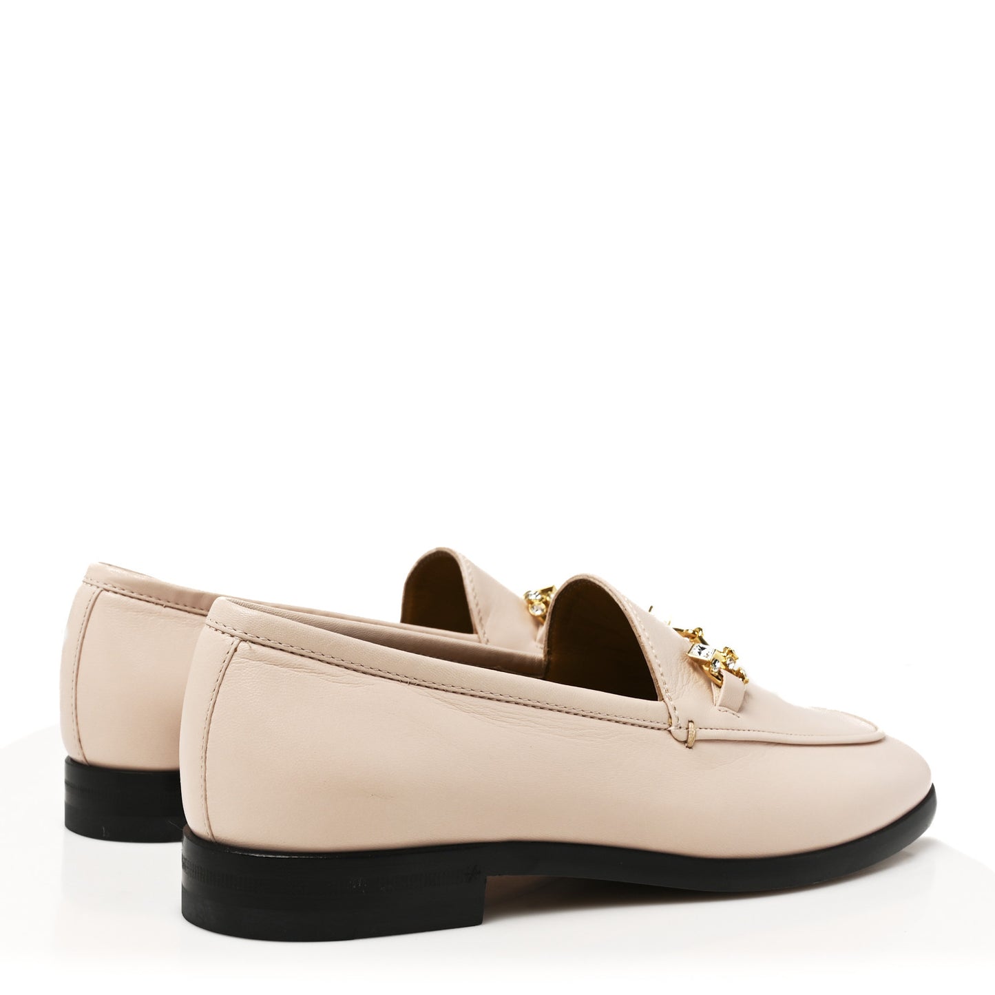 Malaga Kid Crystal Horsebit Womens Jordaan Loafers 36 Pink Hibiscus