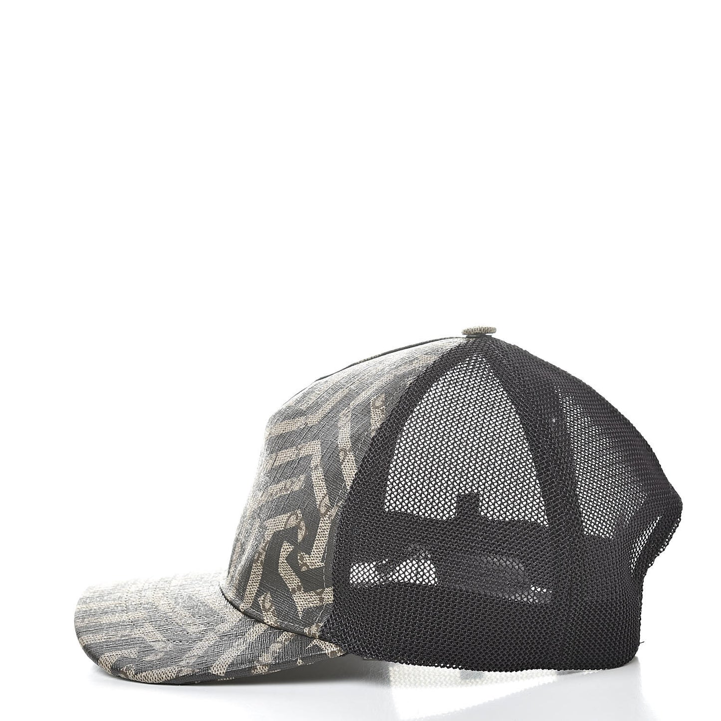 GG Supreme Monogram Caleido Baseball Hat M Black