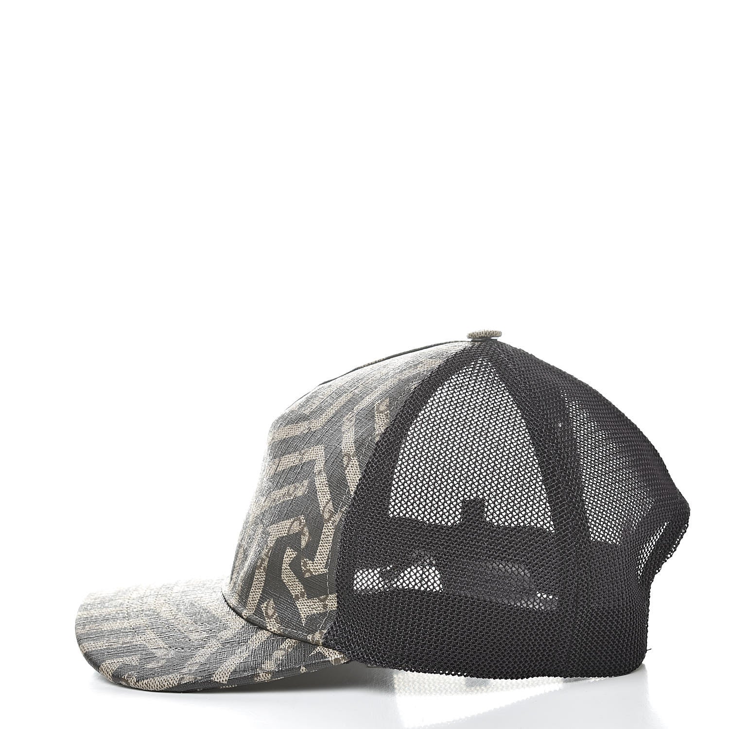 Gucci GG Supreme Monogram Caleido Baseball Hat M Black 3 of 8