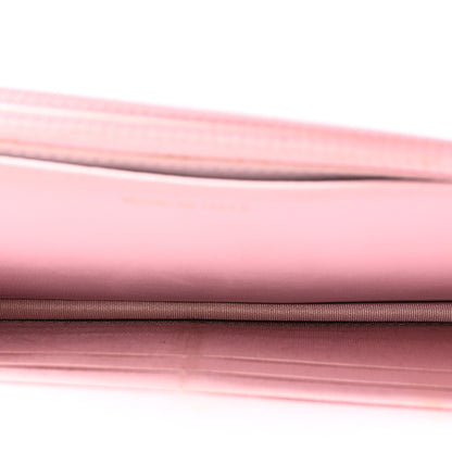 Chanel Lambskin Quilted Diamond CC Wallet On Chain WOC Pink 5 of 12