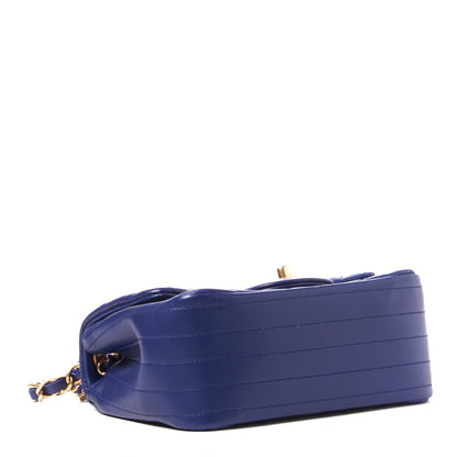 Chanel Lambskin Chevron Quilted Mini Square Flap Blue 3 of 10
