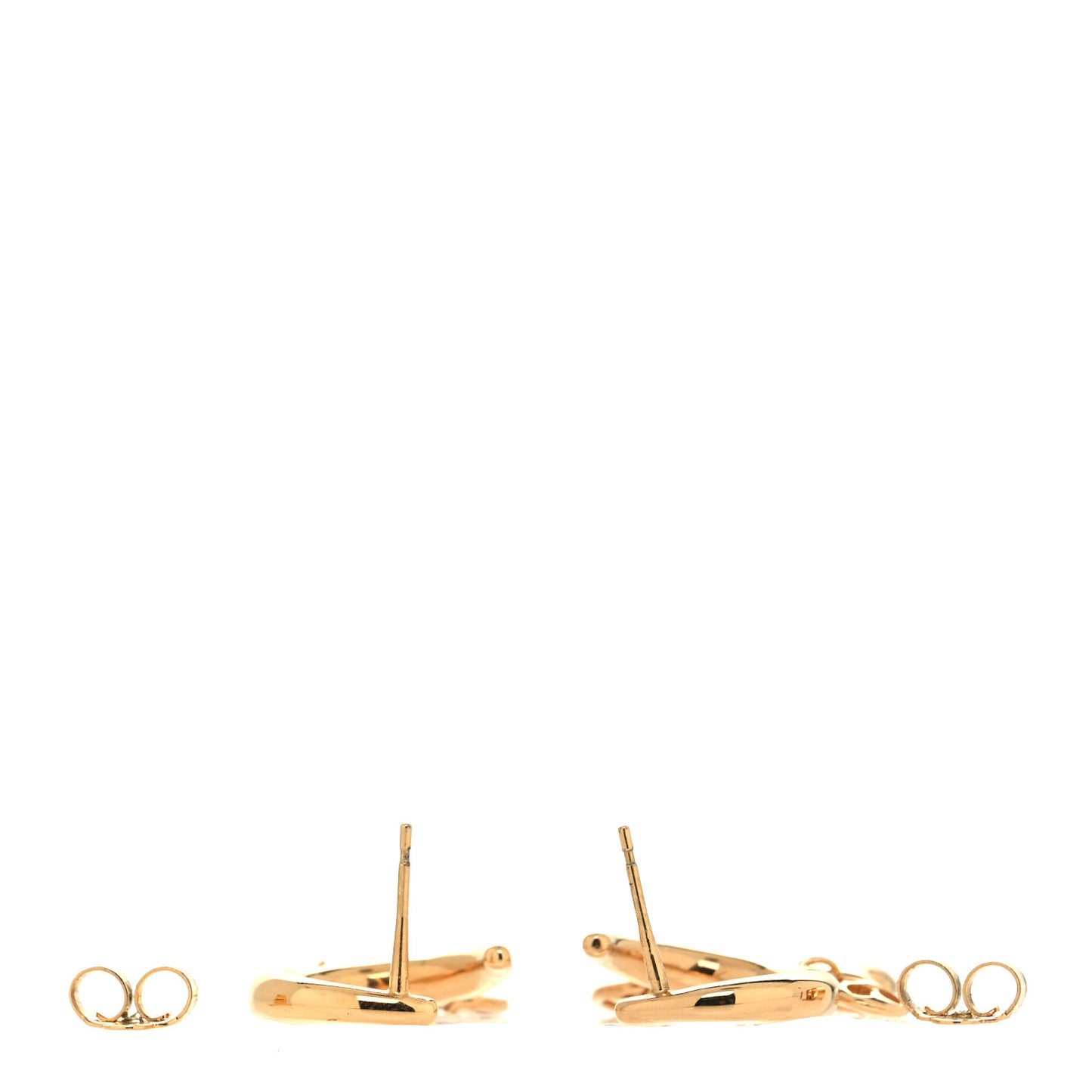 Metal Crystal My Blooming Hoop Earrings Gold