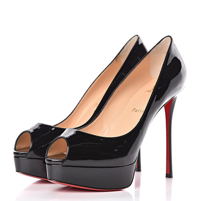 Christian Louboutin Patent New Very Prive 120 Pumps 39.5 Black 3 of 7