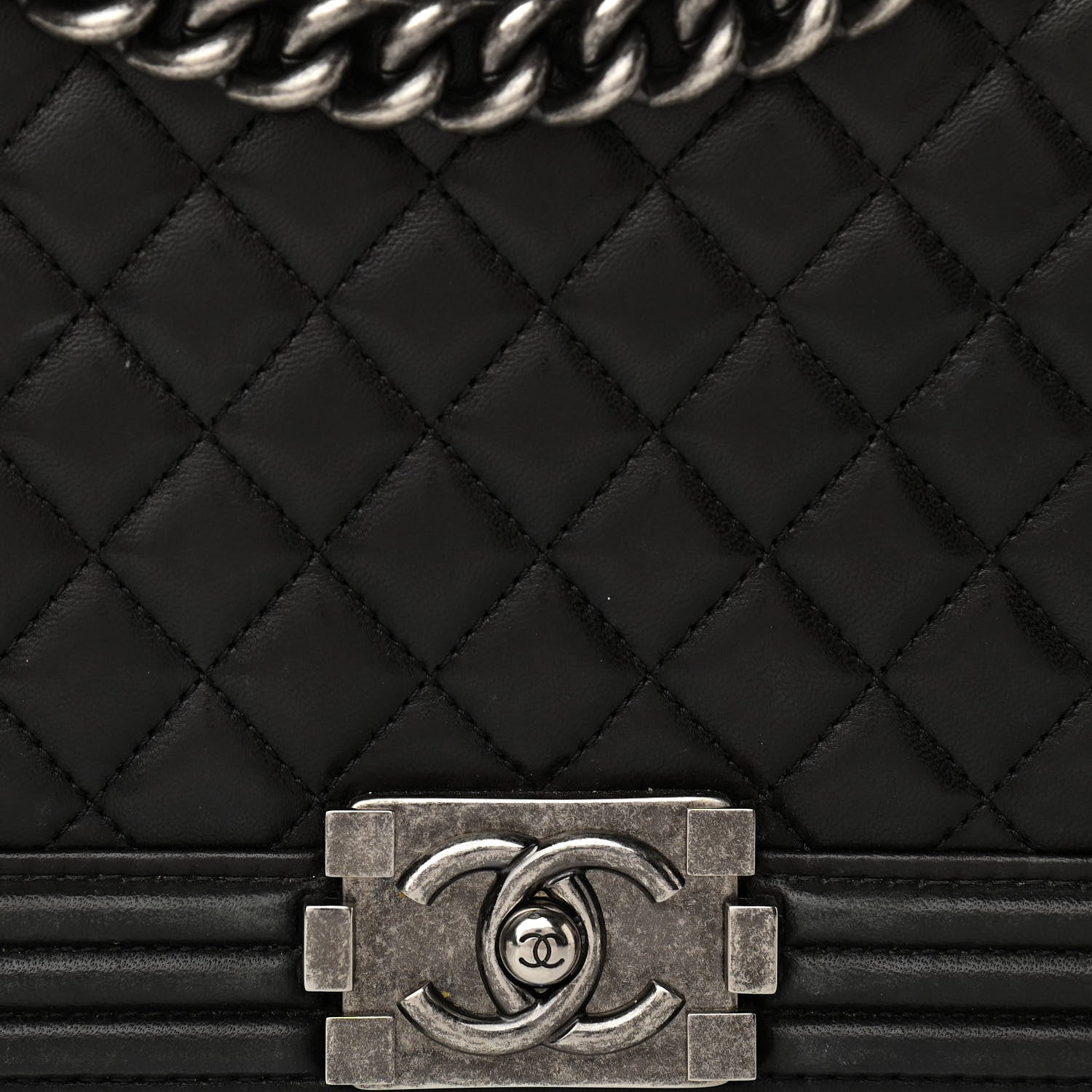 Chanel Lambskin Quilted New Medium Boy Flap Black 8 of 11