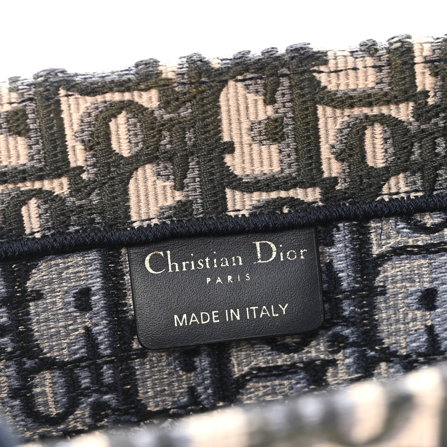 Christian Dior Oblique Small Book Tote Blue Multicolor 6 of 12