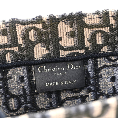 Christian Dior Oblique Small Book Tote Blue Multicolor 6 of 12