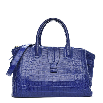 Nancy Gonzalez Crocodile Cristina Satchel Electric Blue 1 of 13