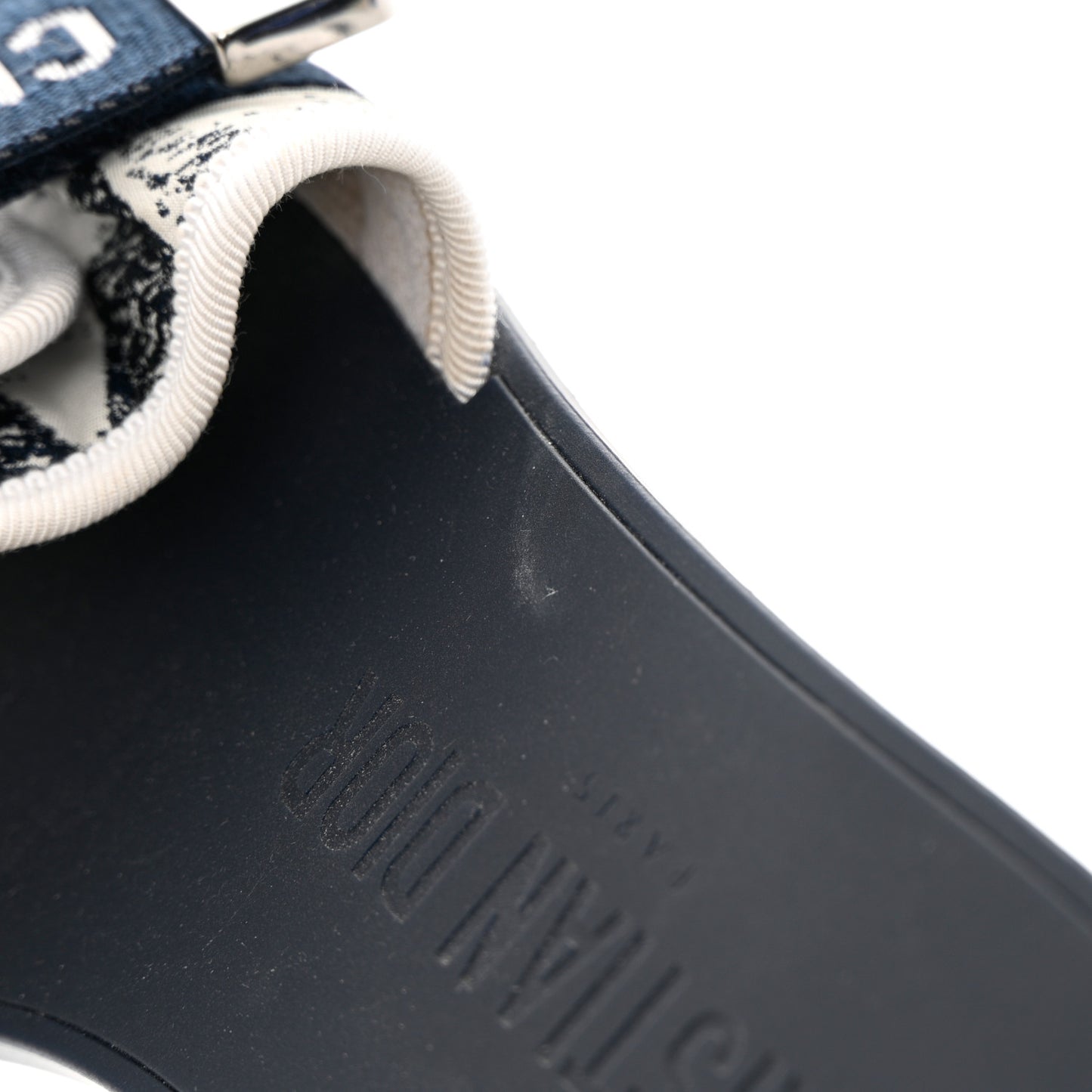 Canvas Dior(e)volution Mule Slide Sandals 36 Deep Blue