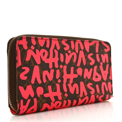 Louis Vuitton Monogram Graffiti Zippy Wallet Fuchsia 3 of 6