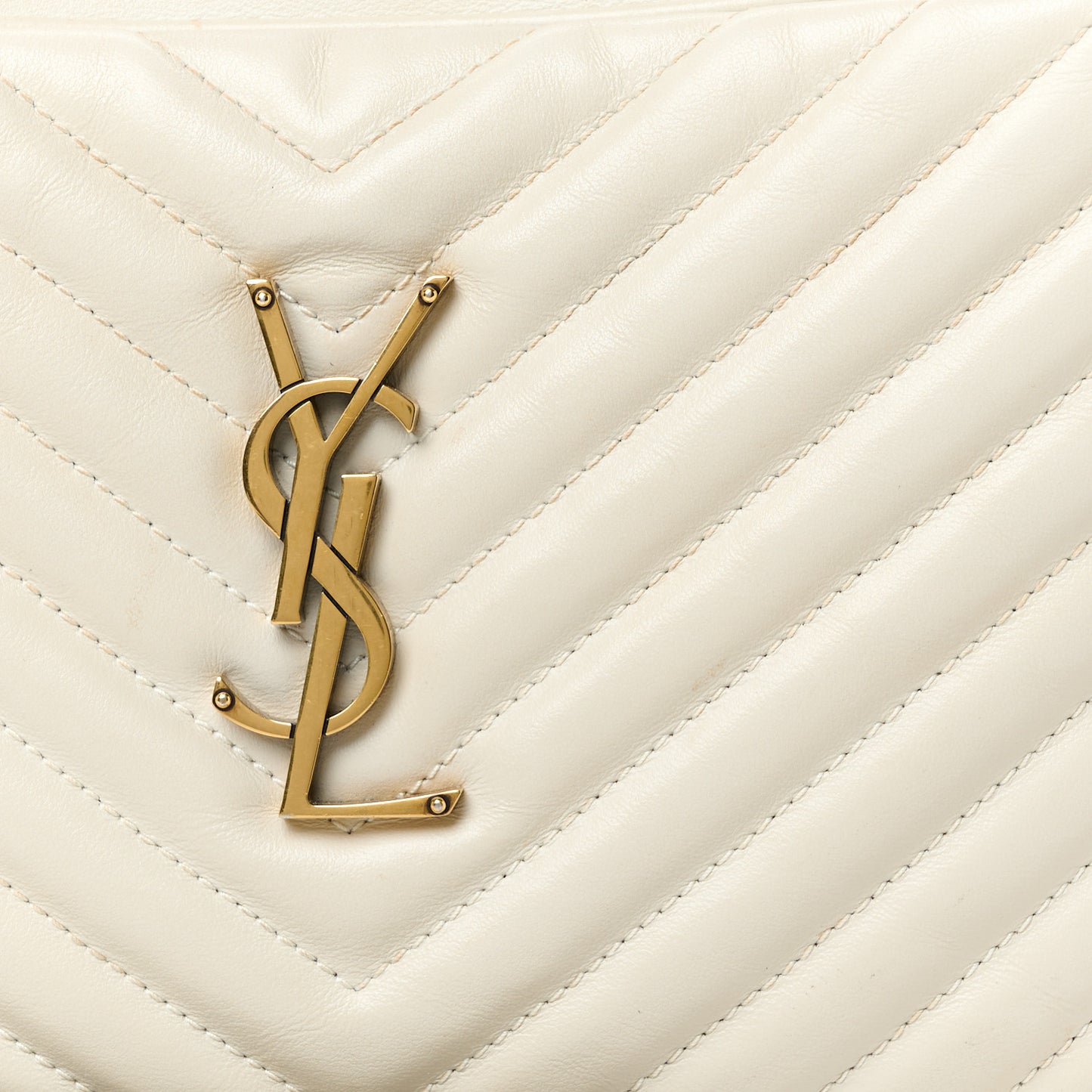 Calfskin Matelasse Monogram Lou Camera Bag Blanc Vintage