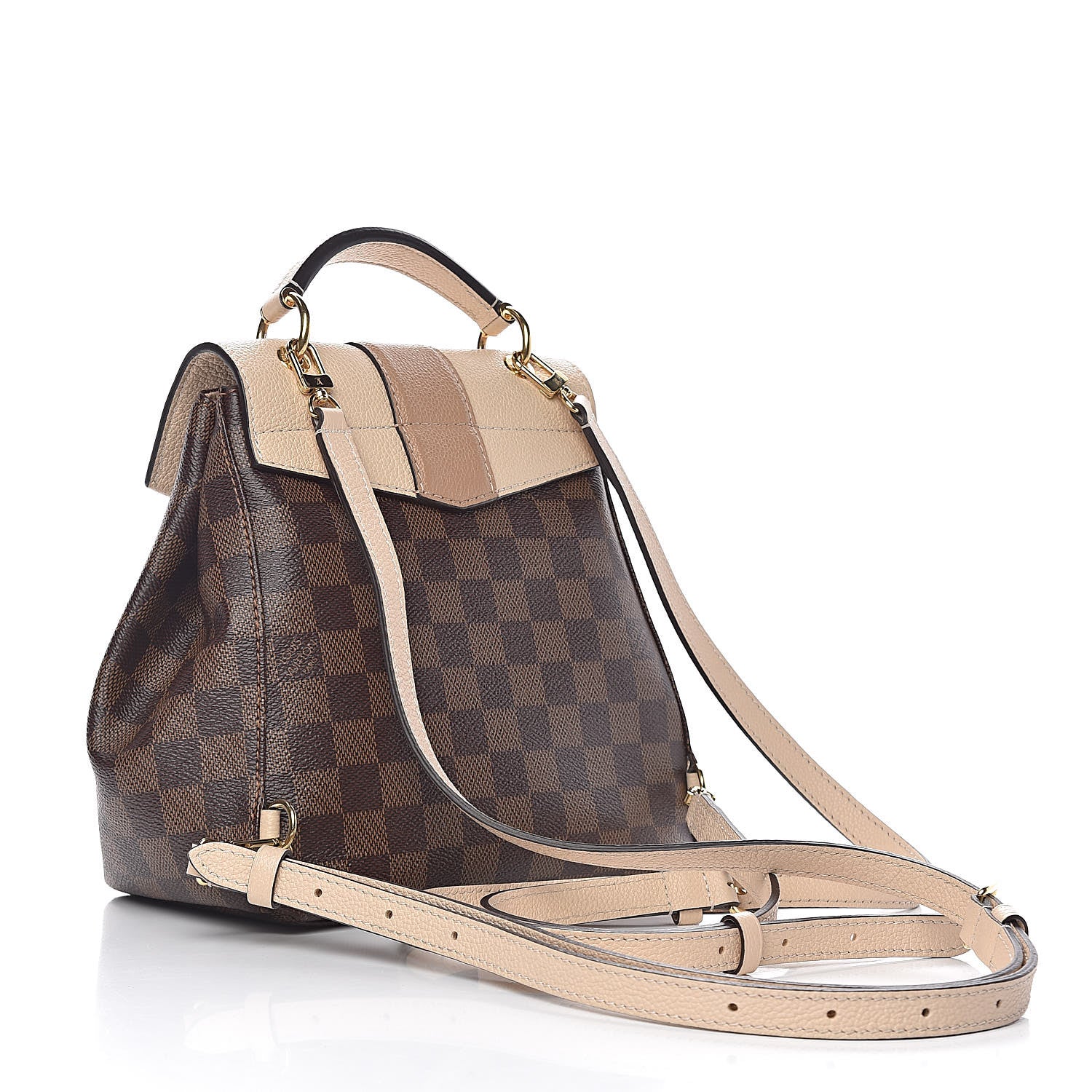 Louis Vuitton Damier Ebene Clapton Backpack Creme 3 of 11