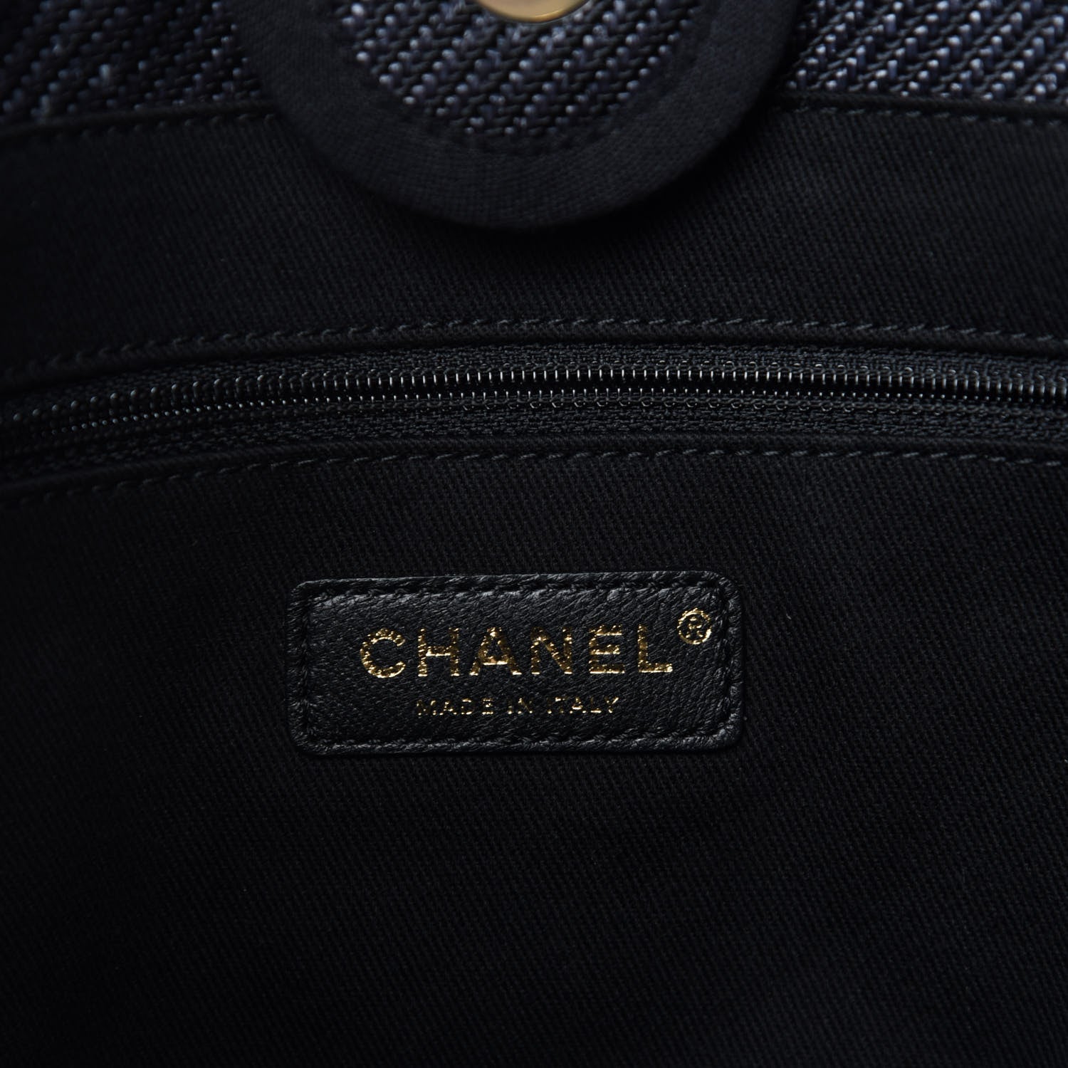 Chanel Mixed Fibers Calfskin Small Deauville Tote Black 8 of 11